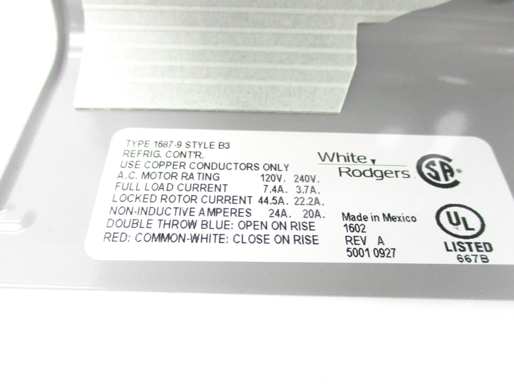 WHITE RODGERS 1687-9 NSNP