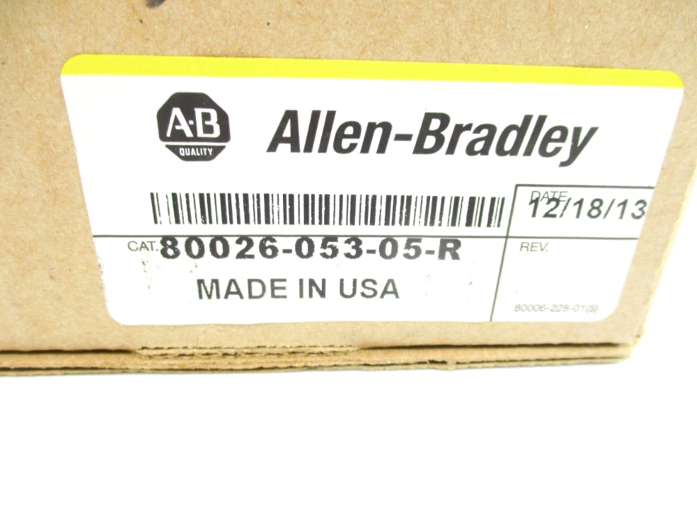 ALLEN BRADLEY 80026-053-05-R DATE: 2013 (BR/YL) NSFS