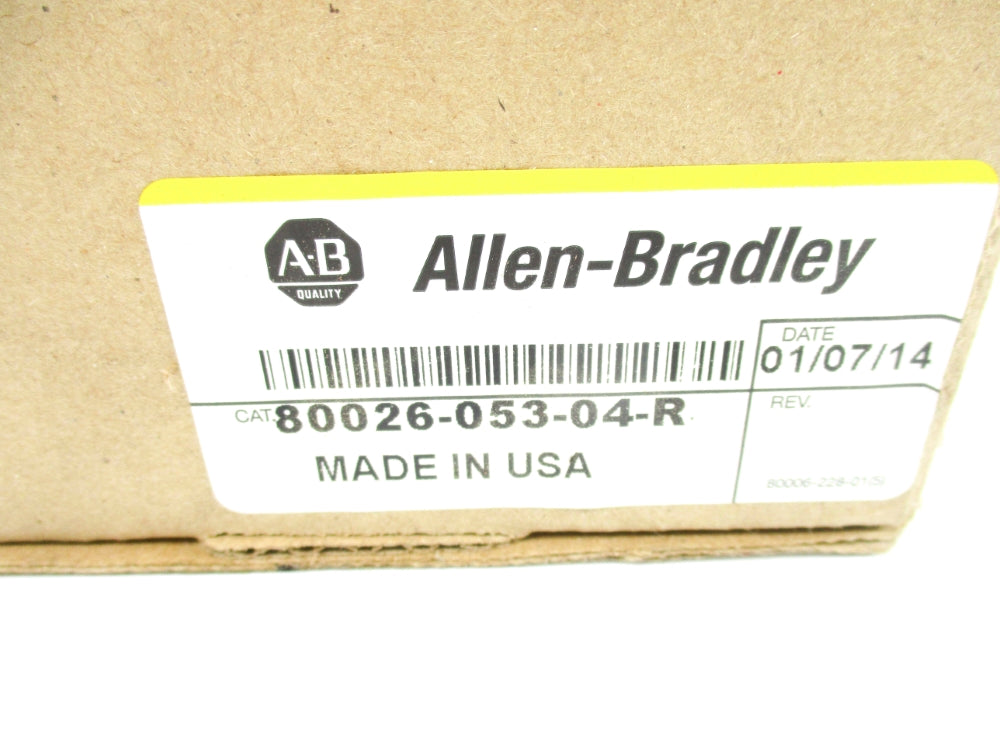 INDUSTRIAL SPARE PART 80026-053-04-R DATE: 2014 (BR/YL) NSFS