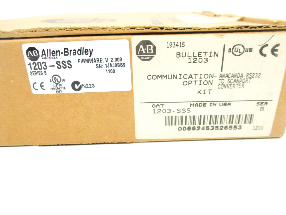 ALLEN BRADLEY 1203-SSS SER. B F/W V2.003 NSMP