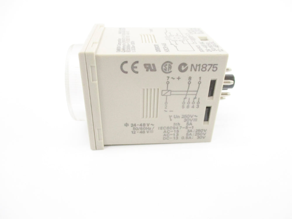 OMRON H3CR-A8 24-48VAC 5A 0.05S-300H NSNP