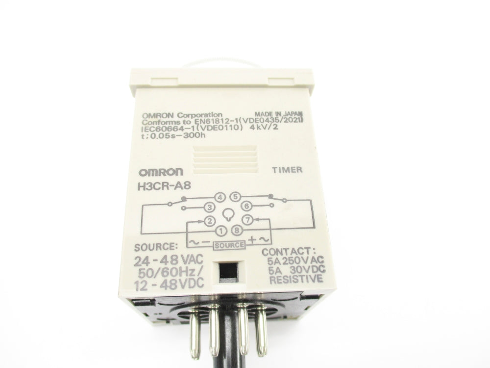 OMRON H3CR-A8 24-48VAC 5A 0.05S-300H NSNP