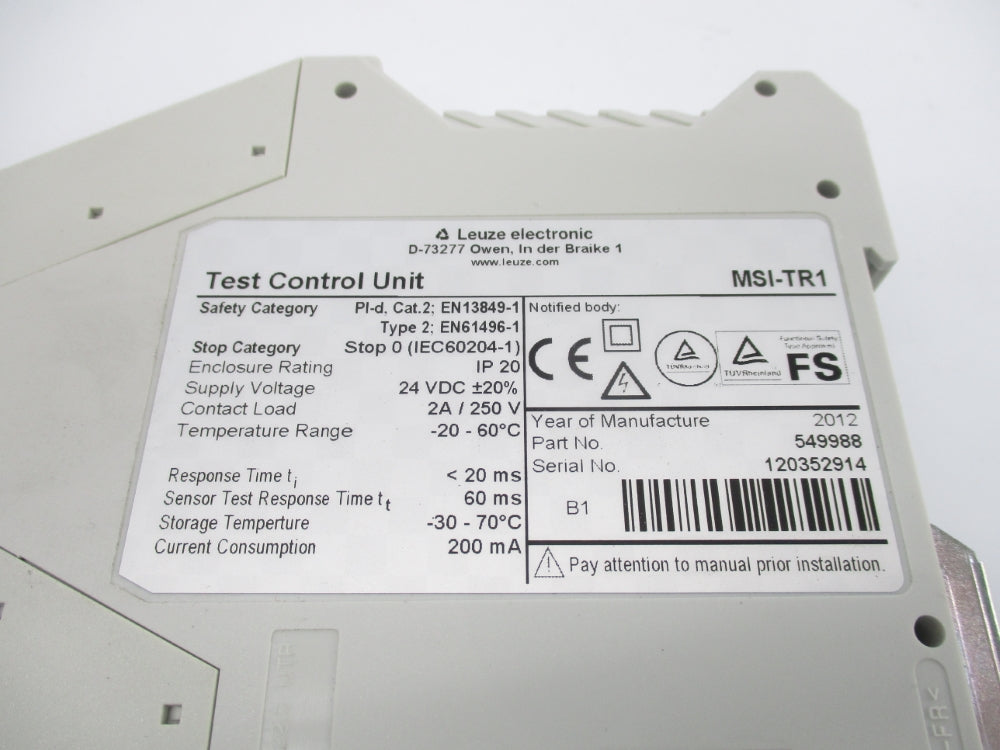 LEUZE MSI-TR1 549988 24VDC 2A NSNP