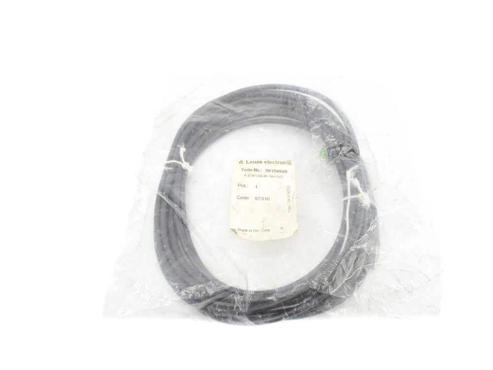 LEUZE 50104545 K-D-M12W-4P-5M-PVC NSMP