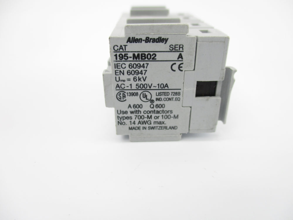 INDUSTRIAL SPARE PART 195-MB02 SER. A NSNP