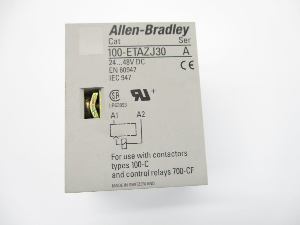 ALLEN BRADLEY 100-ETAZJ30 SER. A 1-30S 24-48VDC NSNP