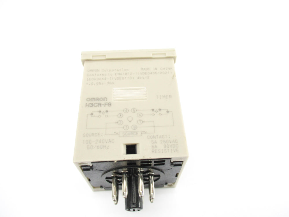 OMRON H3CR-F8 100-240VAC 0.05S-30H NSNP