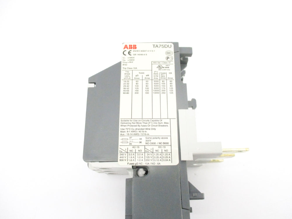 ABB TA75DU-63 690V 45-63A NSNP