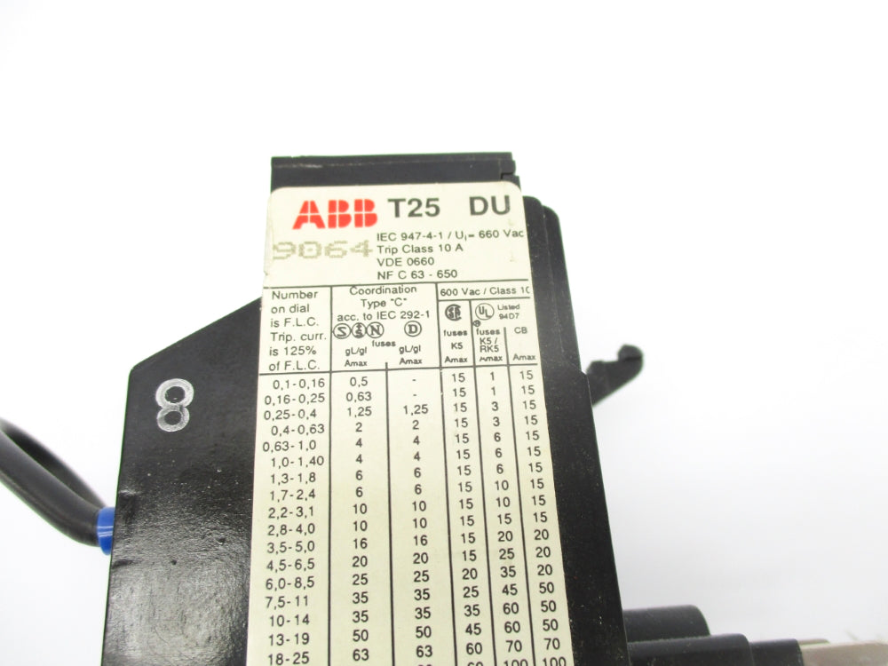 ABB T25DU-5 660VAC 3.5-5A NSNP