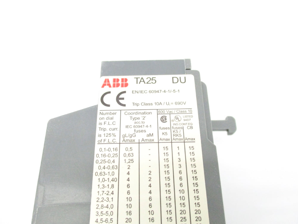 ABB TA25DU-11 1SAZ211201R1043 7.5-11A UNMP