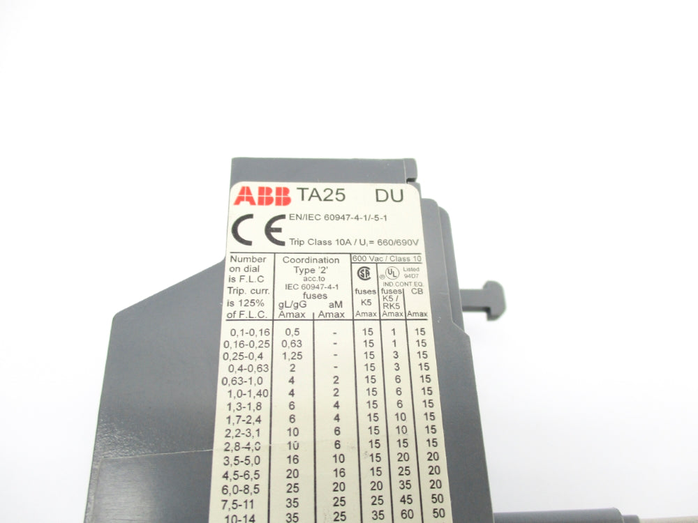 ABB TA25DU-1.8 690V 1.3-1.8A NSNP