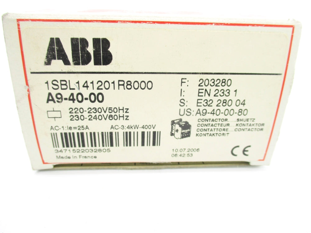 ABB A9-40-00 1SBL141201R8000 220-230/230-240V NSMP