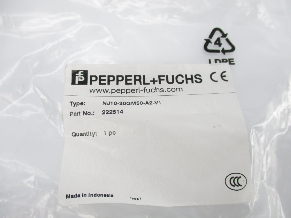 PEPPERL+FUCHS NJ10-30GM50-A2-V1 222514 NSMP