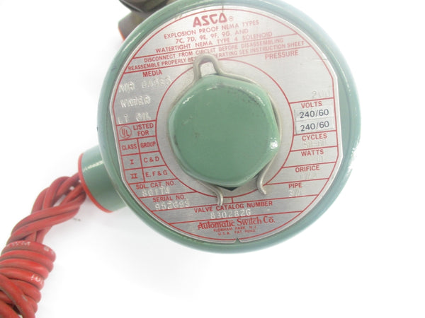ASCO 830282G 240V 3/8" UNMP