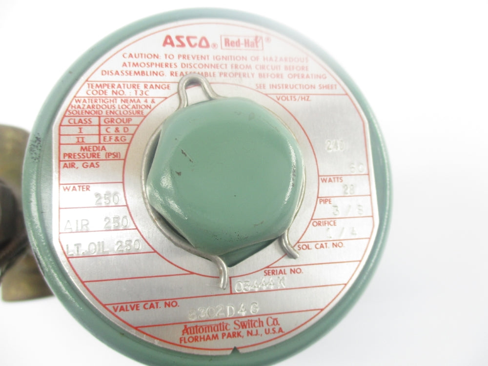 ASCO 8302D4G 240V 250PSI 3/8" UNMP