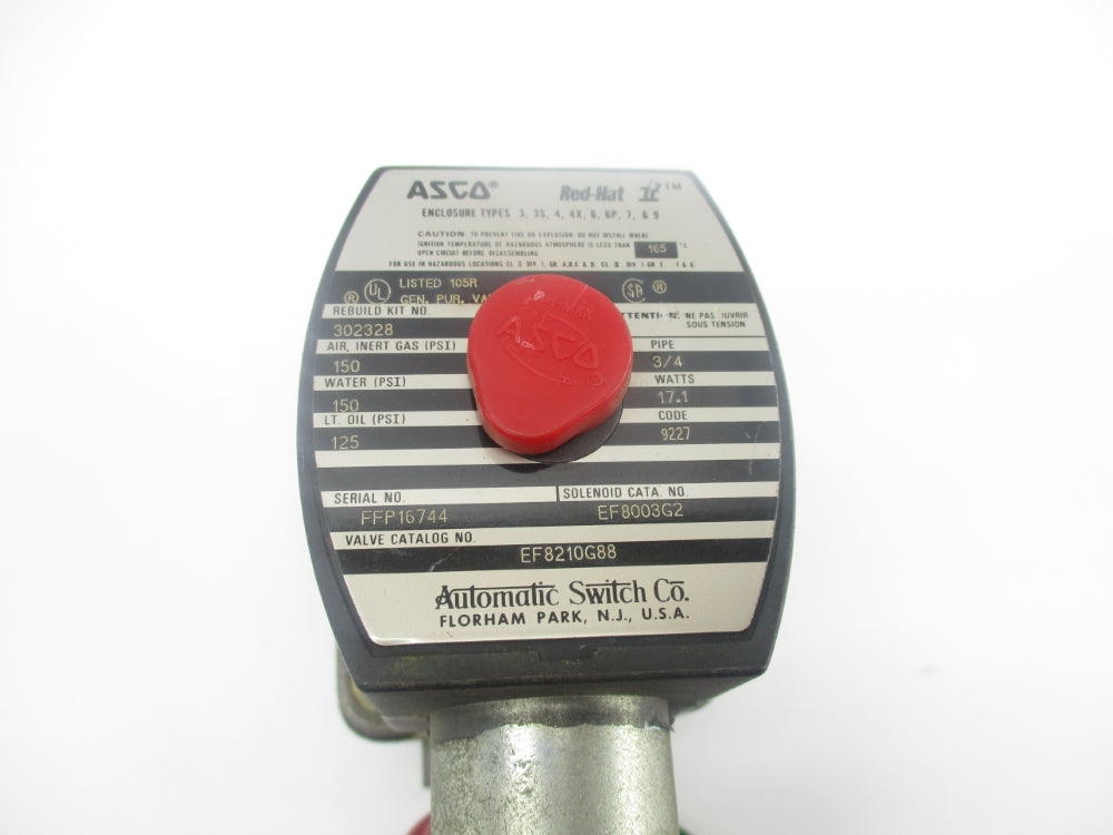 ASCO EF8210G88 110/120V 150PSI UNMP