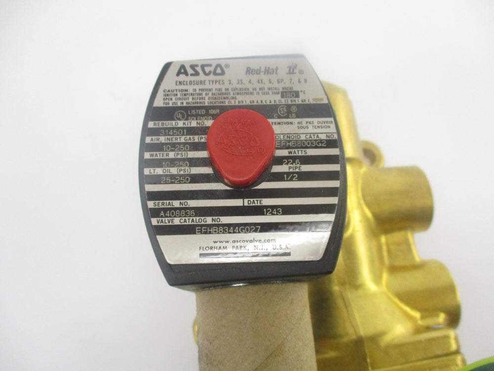 ASCO EFHB8344G027 24/DC 10-250PSI NSNP