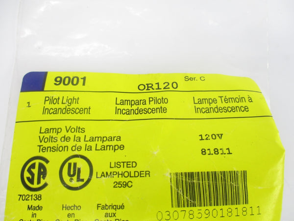 SQUARE D 9001OR120 SER. C 120V NSMP