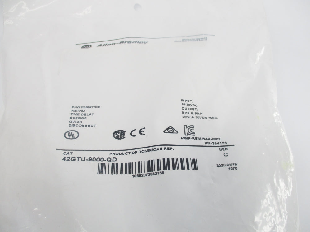 ALLEN BRADLEY 42GTU-9000-QD SER. C NSMP