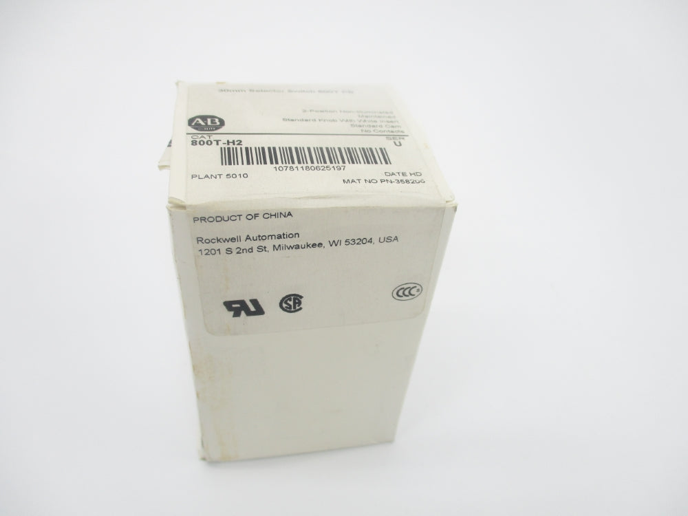 ALLEN BRADLEY 800T-H2 SER. U DATE: 2018 (WH) NSFS