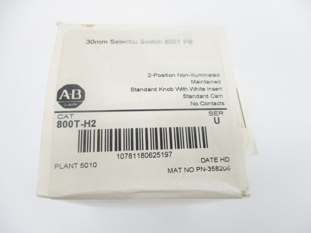 ALLEN BRADLEY 800T-H2 SER. U DATE: 2018 (WH) NSFS