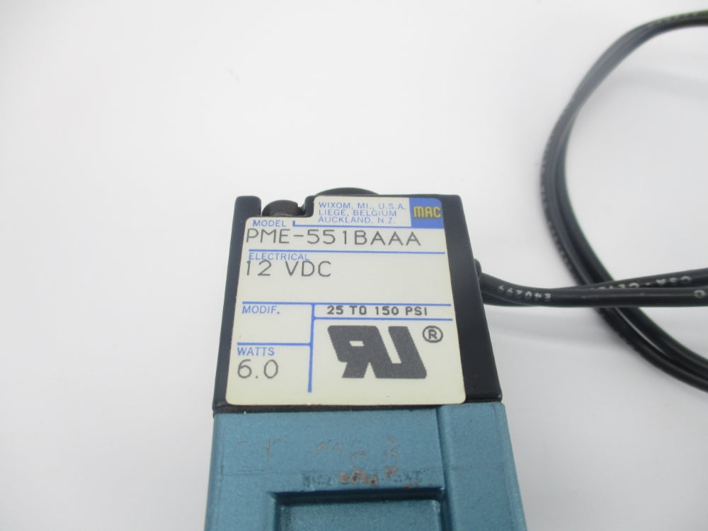 MAC PME-551BAAA 12VDC 25-150PSI UNMP