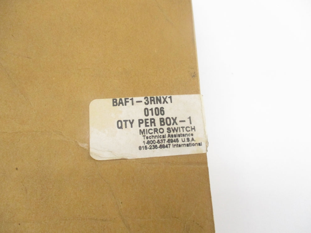 MICROSWITCH BAF1-3RNX1 NSMP