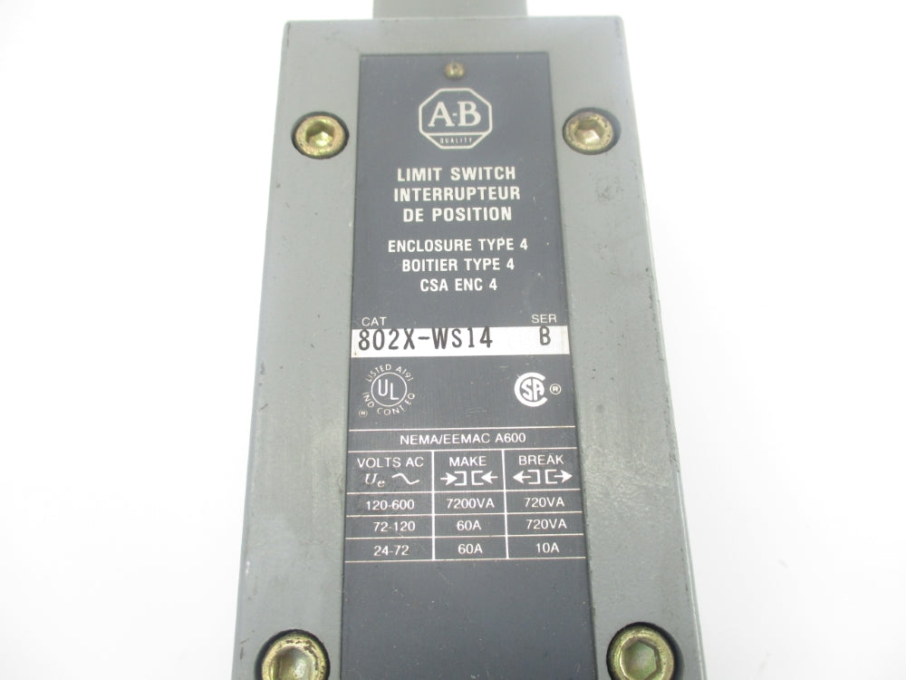 INDUSTRIAL SPARE PART 802X-WS14 SER. B NSNP