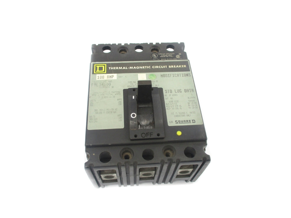 SQUARE D FAL34100 SER. 2 240/480V 100A NSNP