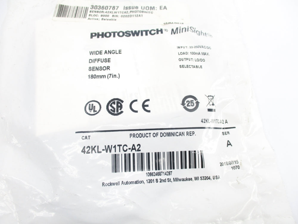 ALLEN BRADLEY 42KL-W1TC-A2 SER. A NSMP