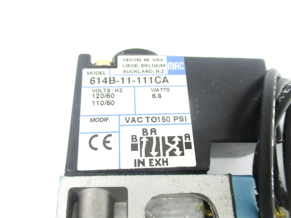 MAC 614B-11-111CA 110/120V 150PSI NSMP