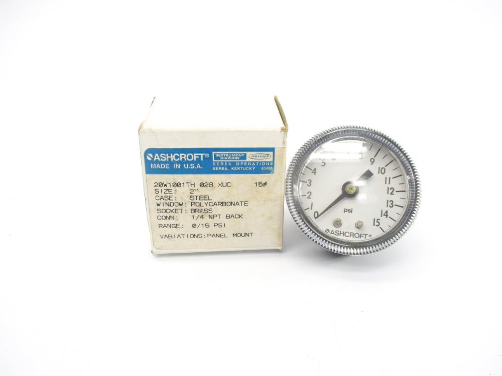 ASHCROFT 20W1001TH02BXUC15# 0-15PSI NSMP