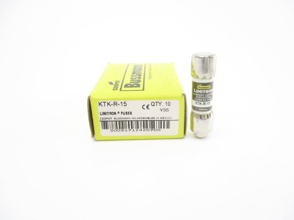 BUSSMANN KTK-R-15 600VAC 15A (PKG OF 10) NSMP