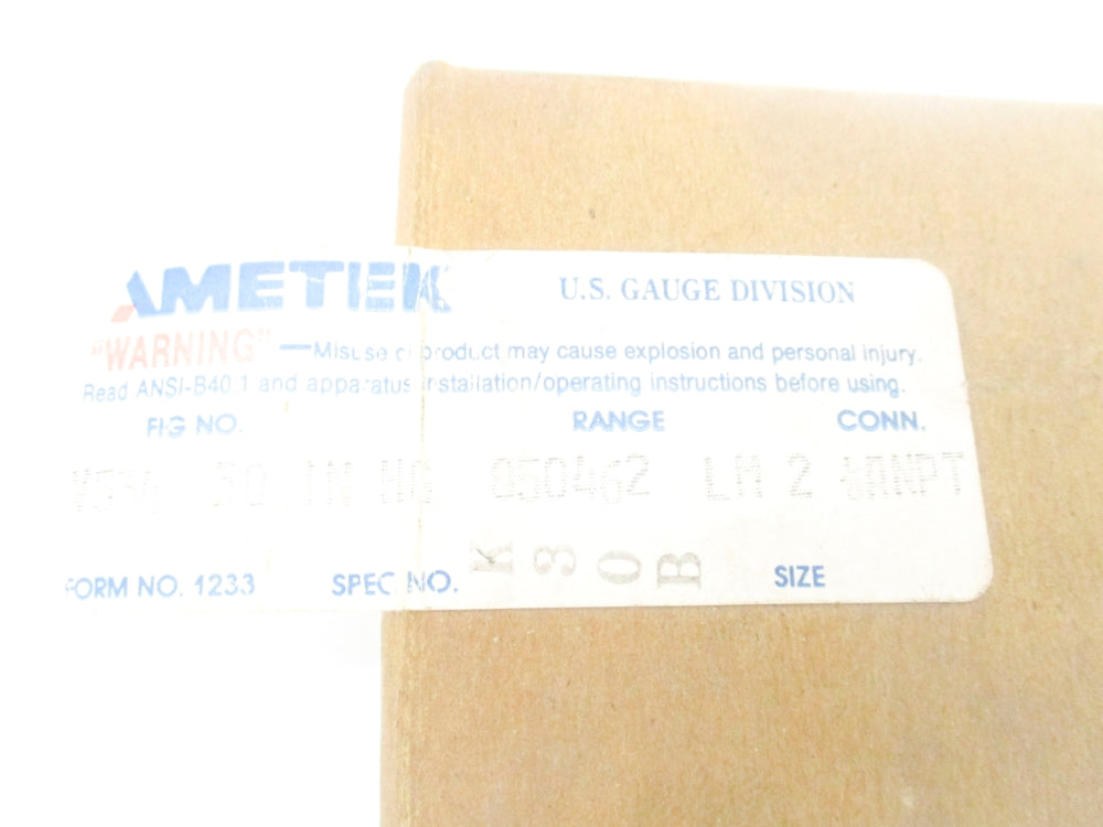AMEKTEK V534 0-30INHG NSMP