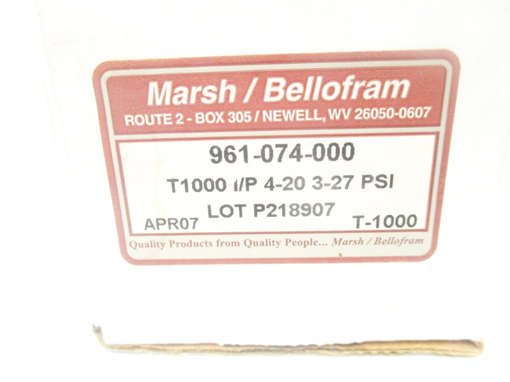 BELLOFARM 961-074-000 3-27PSI NSMP