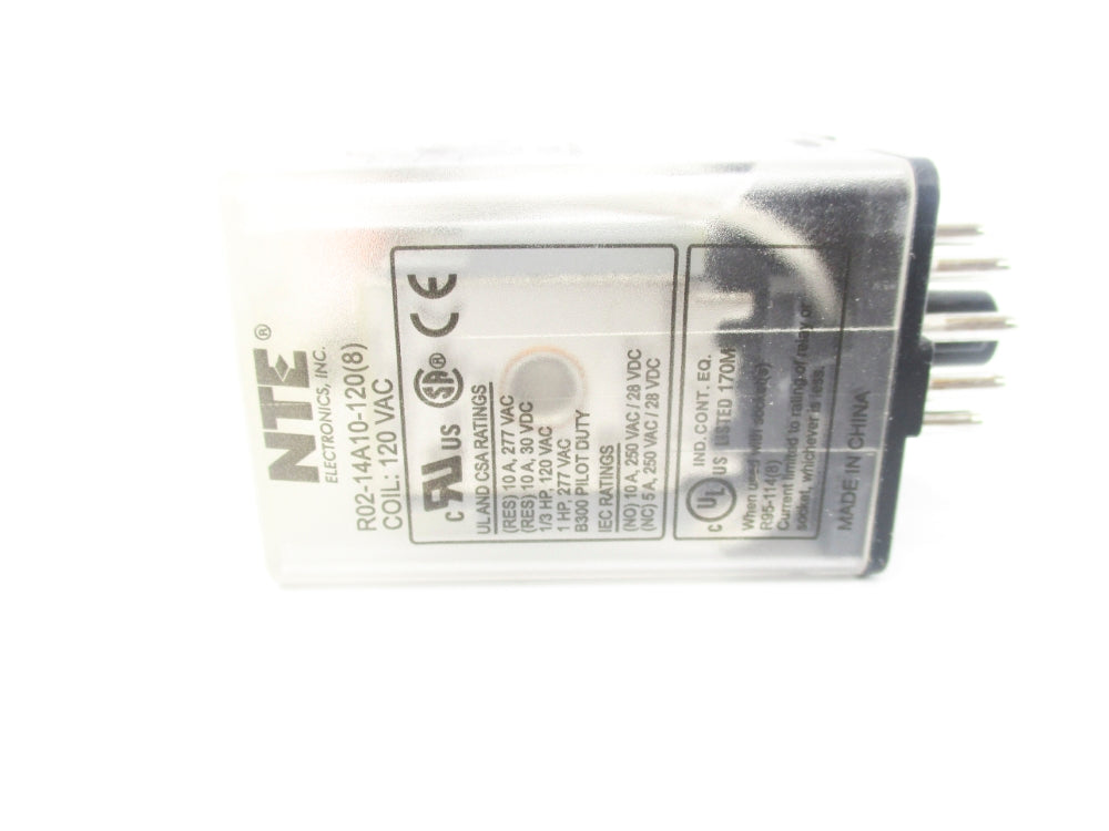 NTE R02-14A10-120(8) 120VAC 10A NSMP