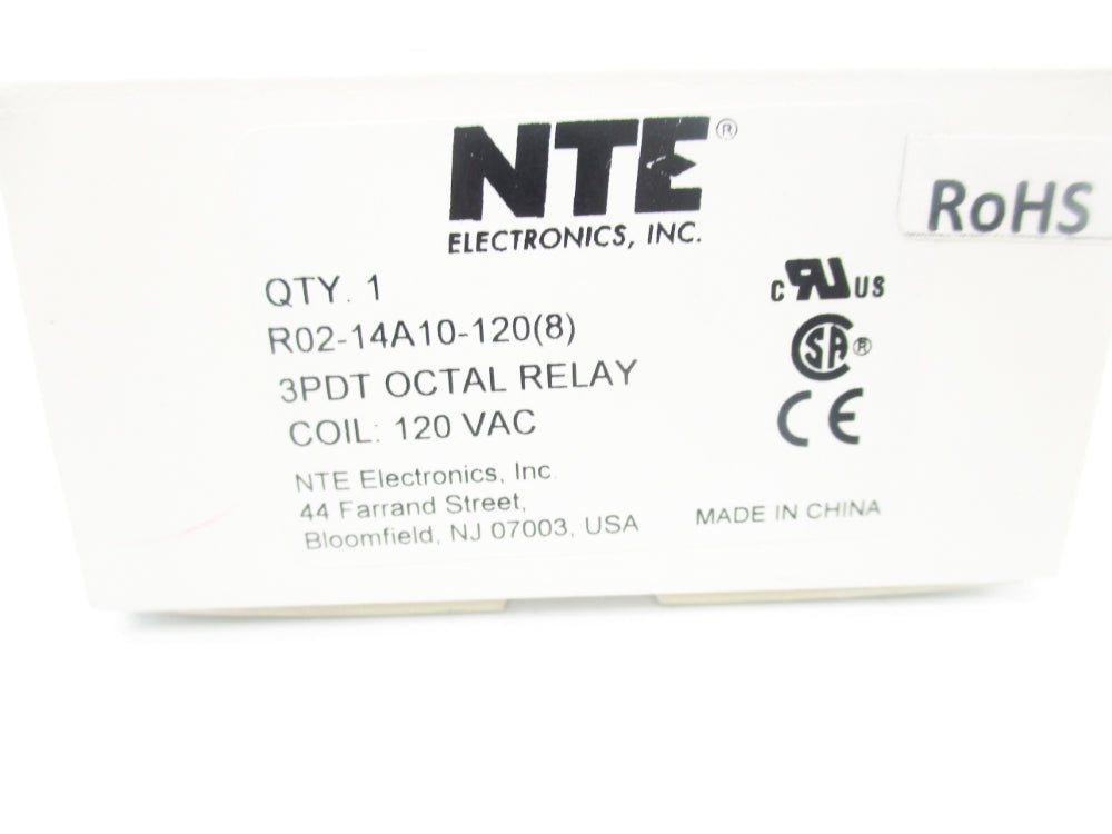 NTE R02-14A10-120(8) 120VAC 10A NSMP