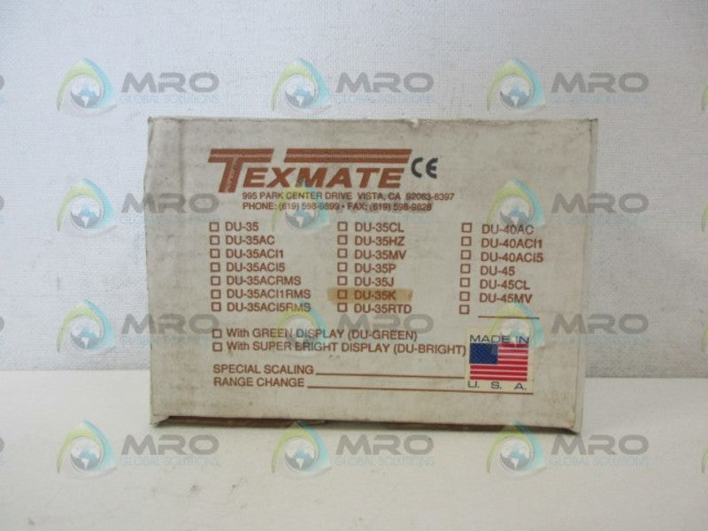 TEXMATE DU-35KF PANEL METER  NSMP