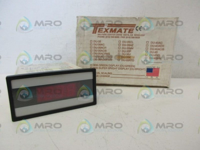 TEXMATE DU-35KF PANEL METER  NSMP