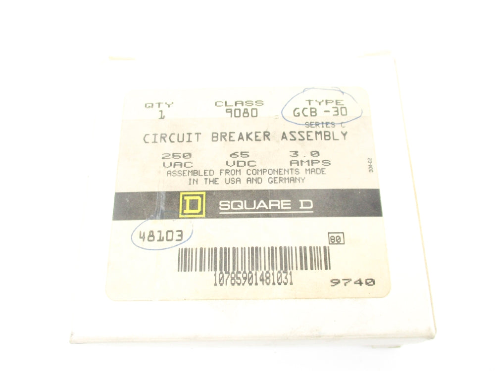 SQUARE D 9080GCB30 SER. C NSMP