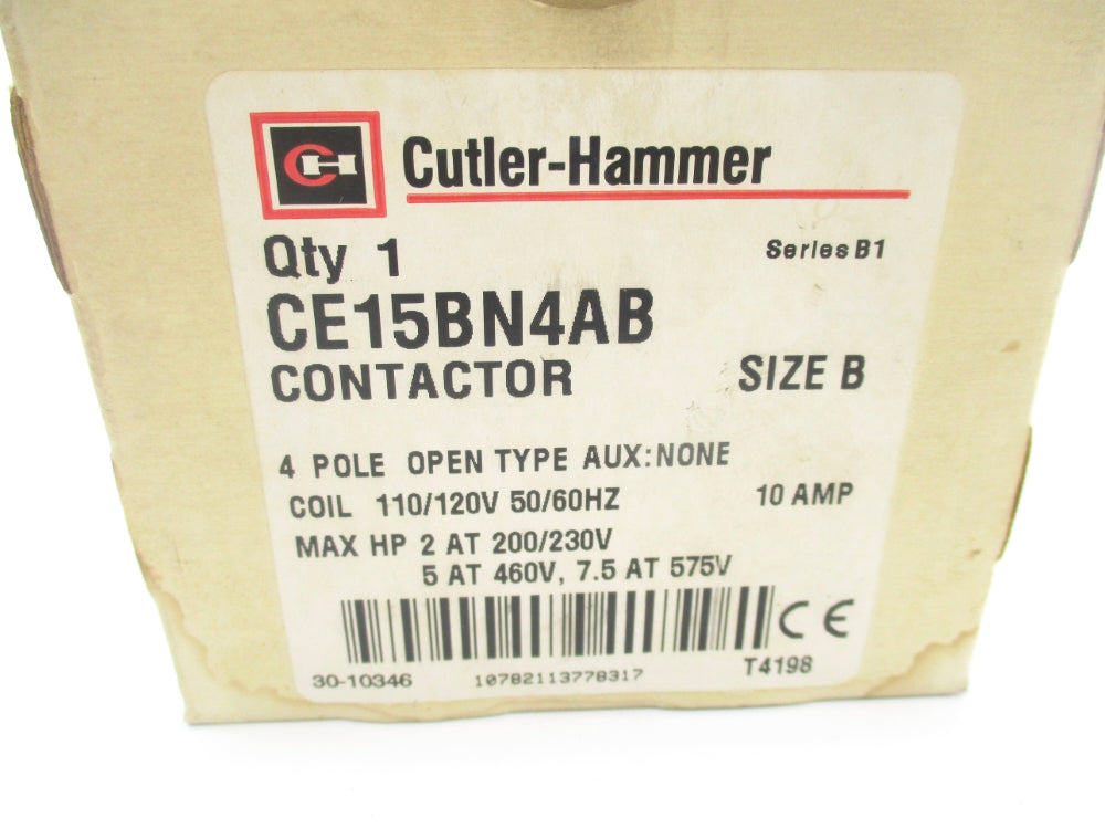 CUTLER HAMMER CE15BN4AB SER. B1 110/120V NSMP