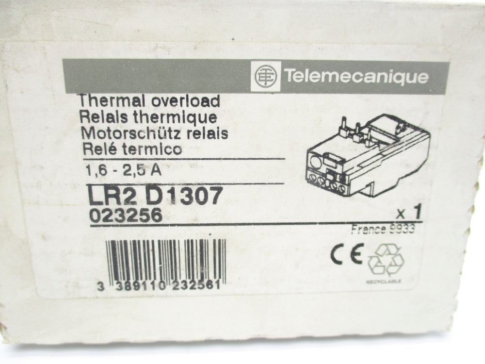 TELEMECANIQUE LR2D1307 1.6-2.5A NSMP
