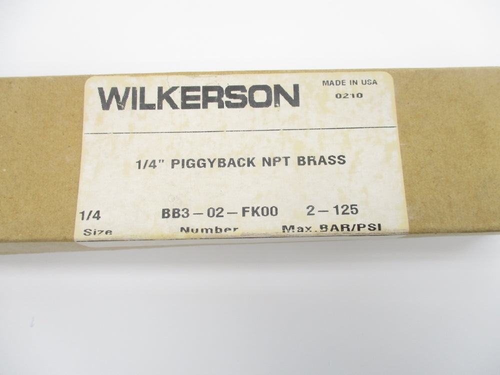 WILKERSON BB3-02-FK00 2-125PSI NSMP