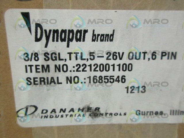 DYNAPAR 2212001100 ENCODER *FACTORY SEALED*