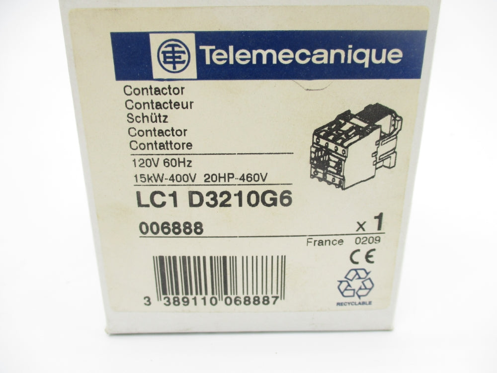 TELEMECANIQUE LC1D3210G6 120V NSMP