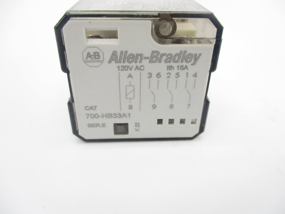 ALLEN BRADLEY 700-HB33A1 SER. E 120VAC 15A UNMP