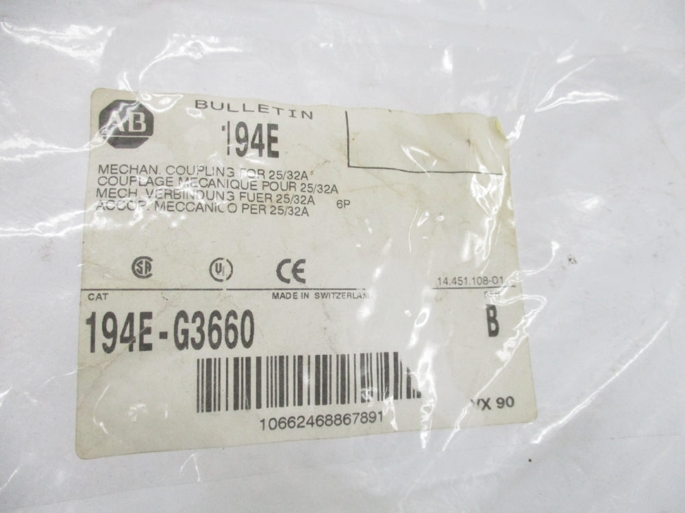 ALLEN BRADLEY 194E-G3660 SER. B NSMP