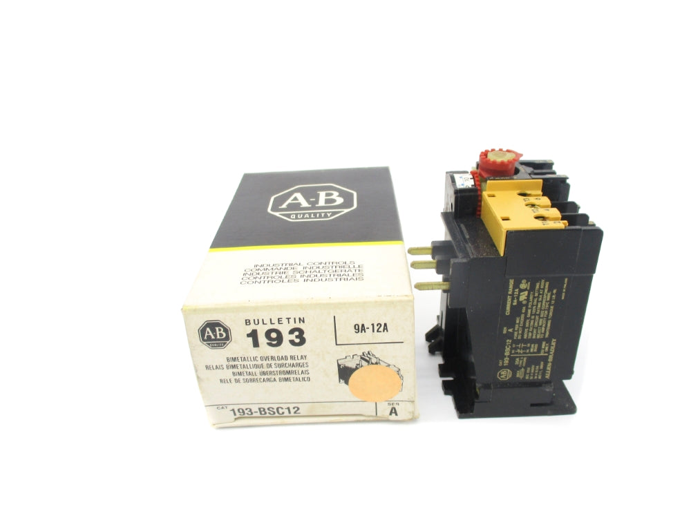 INDUSTRIAL SPARE PART 193-BSC12 SER. A 660V 9-12A (BK/YL) NSMP