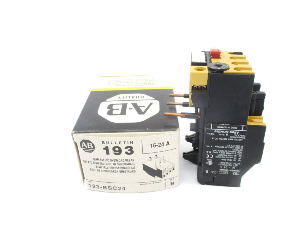 INDUSTRIAL SPARE PART 193-BSC24 SER. B 600V 16-24A (BK/YL) NSMP
