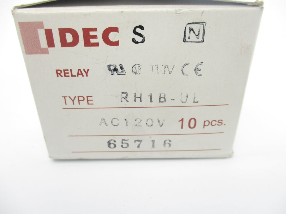 IDEC RH1B-UL 120VAC 10A (PKG OF 10) NSMP